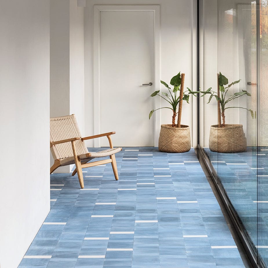 Baffle Herringbone Cement Tile