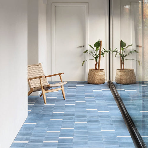 Baffle Herringbone Cement Tile