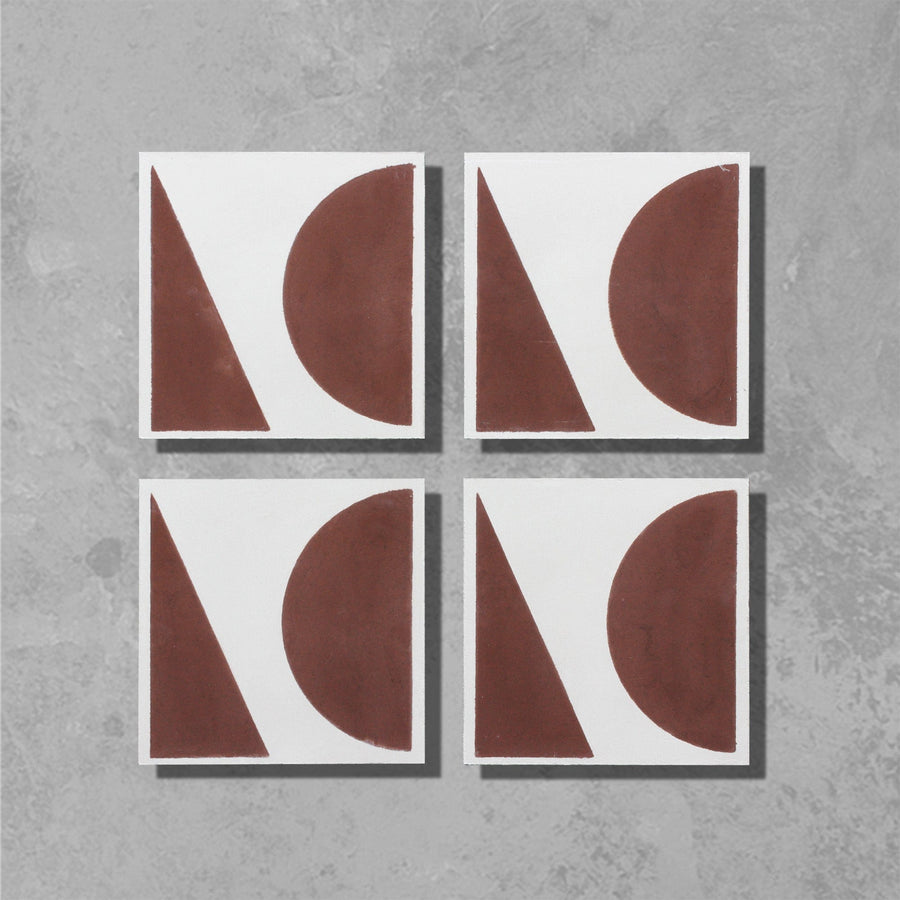 Crimson Split Shift Three Tiles Handmade Bert & May