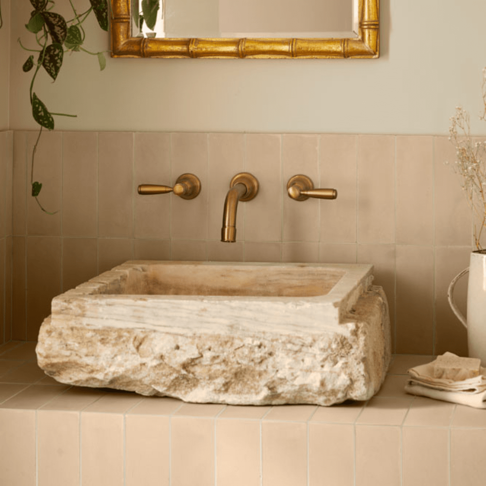 Moth / Pearl Herringbone Cement Tile - Outlet