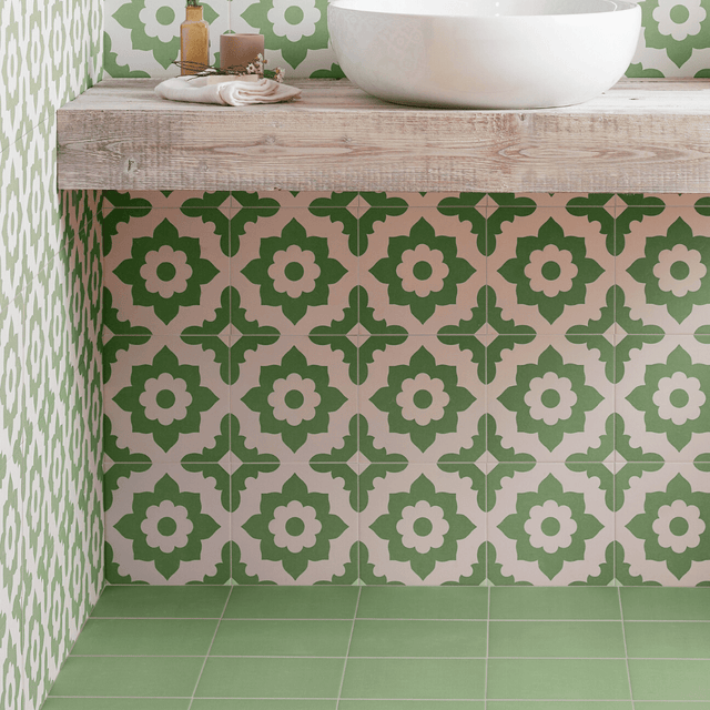 Forest Green Porcelain Tile Tiles Handmade Bert & May