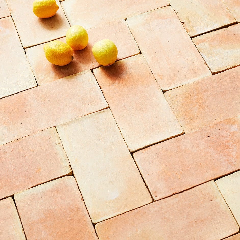 Handmade Peachy Terracotta - Large Rectangle 15x30