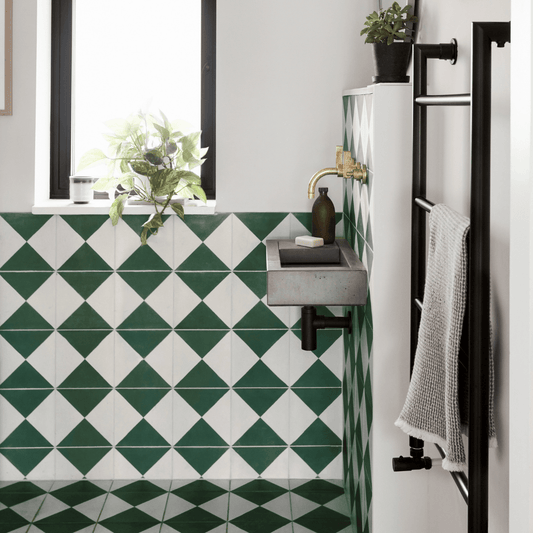 Tealish Churriana Cement Tile