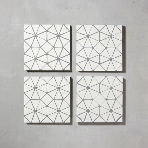 Grey Octagon Tile Tiles - Handmade