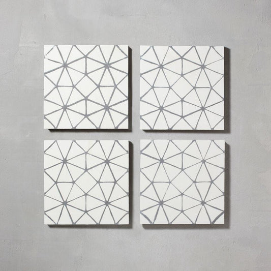 Grey Octagon Tile Tiles - Handmade