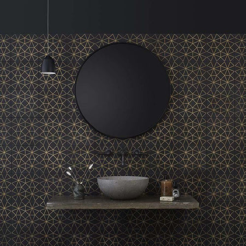 Anthropologie Noir Tile Tiles - Handmade