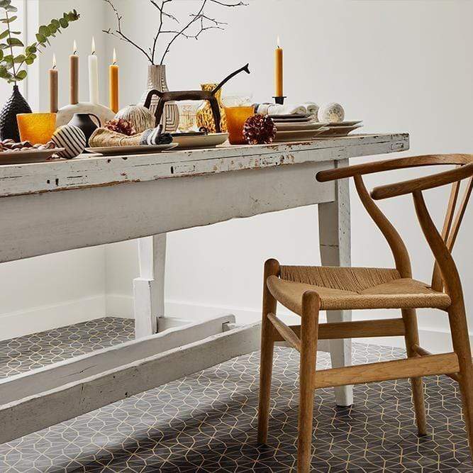 Anthropologie Noir Tile Tiles - Handmade