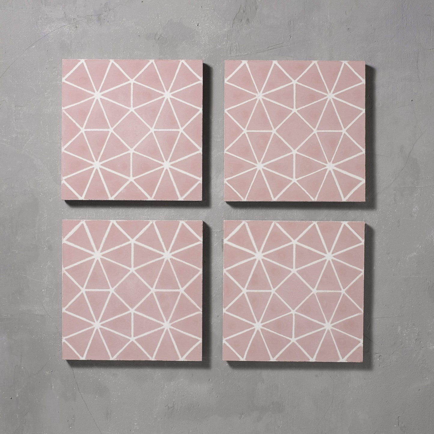Pink Octagon Tile Tiles - Handmade