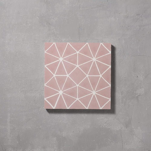 Pink Octagon Tile Tiles - Handmade