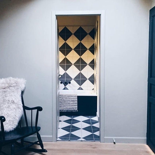 Black Alalpardo Tile Tiles - Handmade