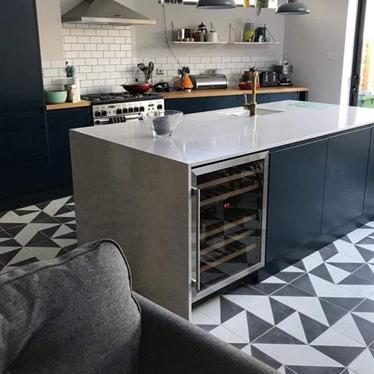Black Alalpardo Tile Tiles - Handmade