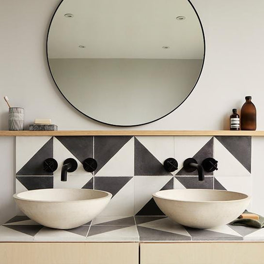 Black Alalpardo Tile Tiles - Handmade