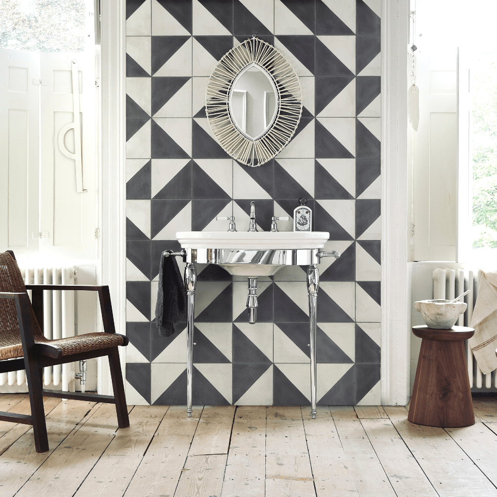 Black Alalpardo Tile Tiles - Handmade
