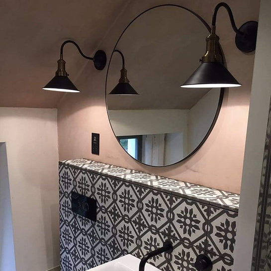 Black Basco Tile Tiles - Handmade