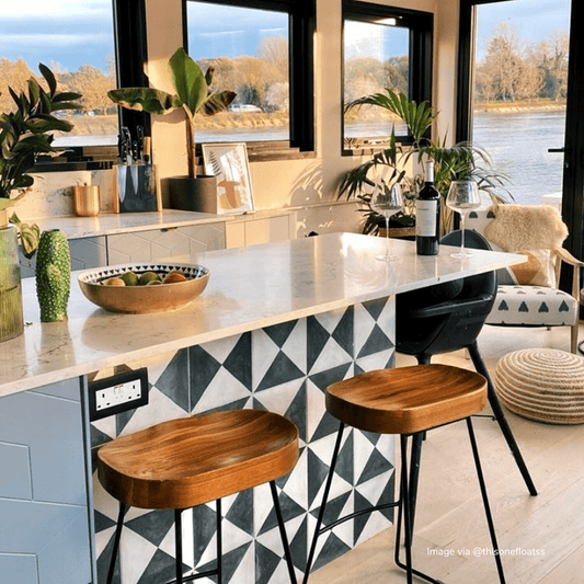 Black Churriana Tile Tiles - Handmade