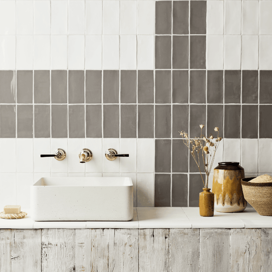 Brighton Stone Waterfall Glazed Metro Tile Tiles - Glazed
