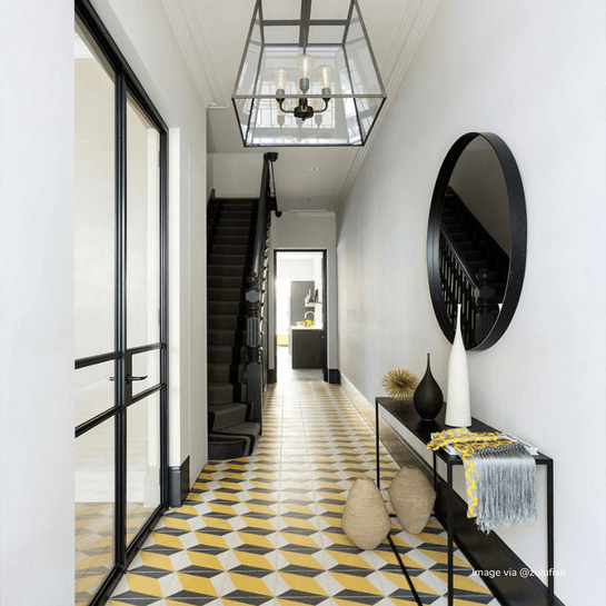 Canola Yellow Otura Tile Tiles - Handmade