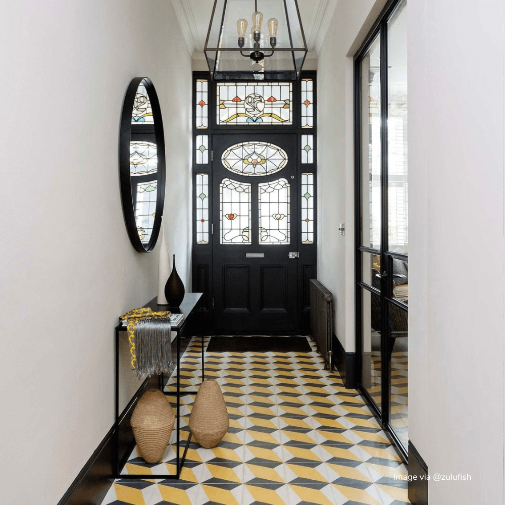 Canola Yellow Otura Tile Tiles - Handmade
