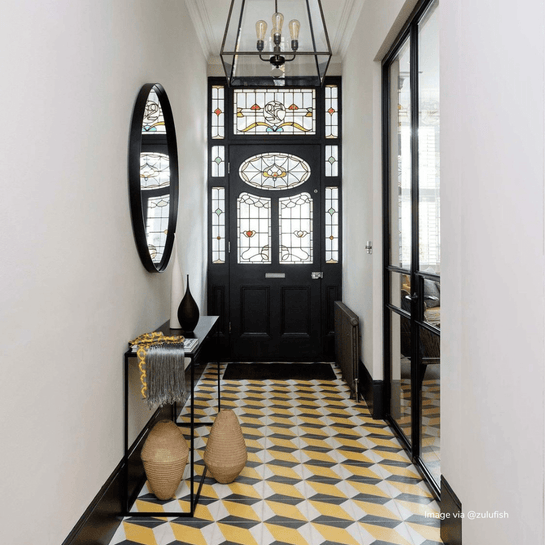 Canola Yellow Otura Tile Tiles - Handmade