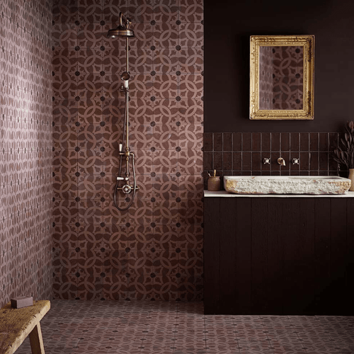 Carmona Marron Tile Tiles - Handmade