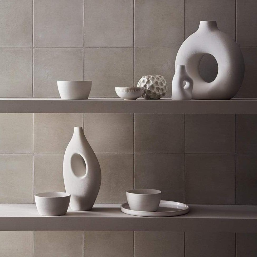 French Grey Mid 162 Plain Tile Tiles - Handmade