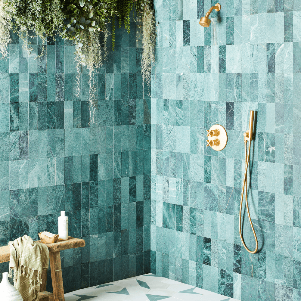 Fennel Green Herringbone Honed Marble Tile Tiles – Marble