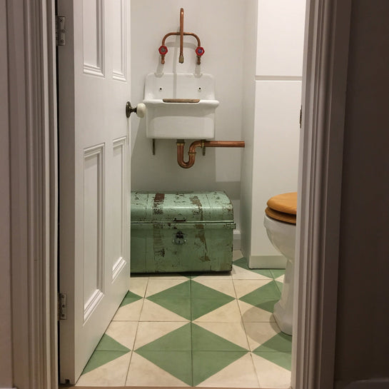 Green Alalpardo Tile Tiles - Handmade