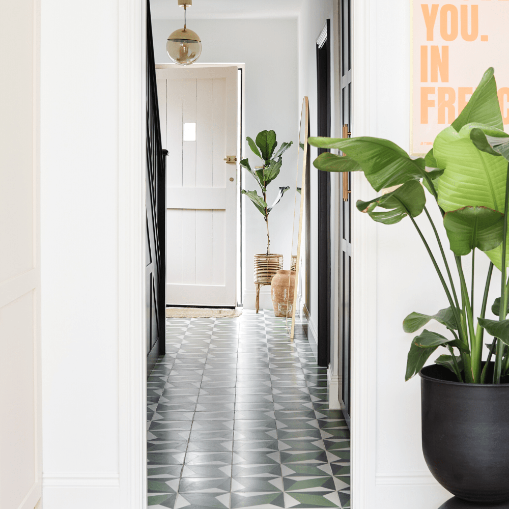 Green Otura Tile Tiles - Handmade