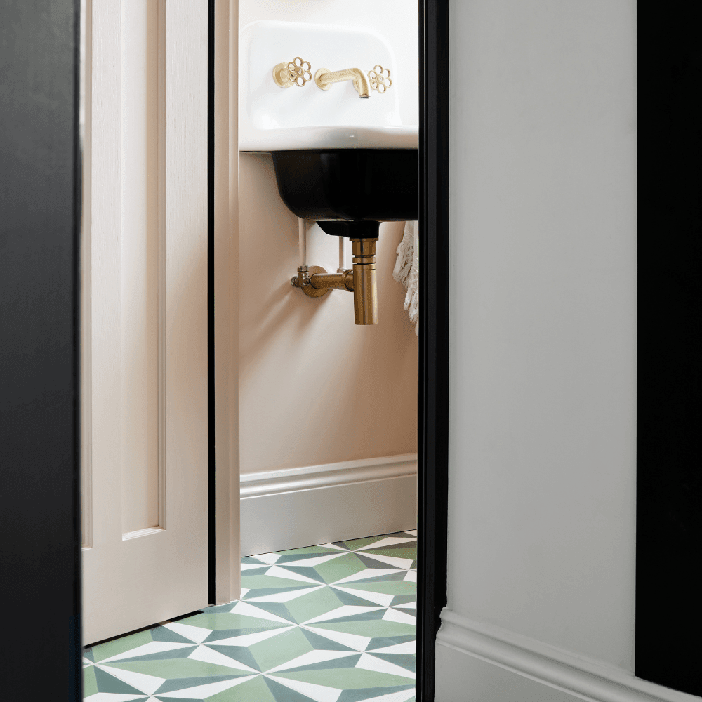Green Otura Tile Tiles - Handmade
