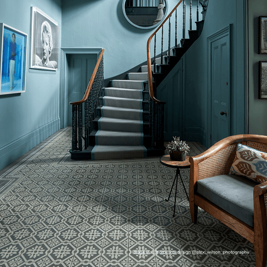 Grey Basco Tile Tiles - Handmade
