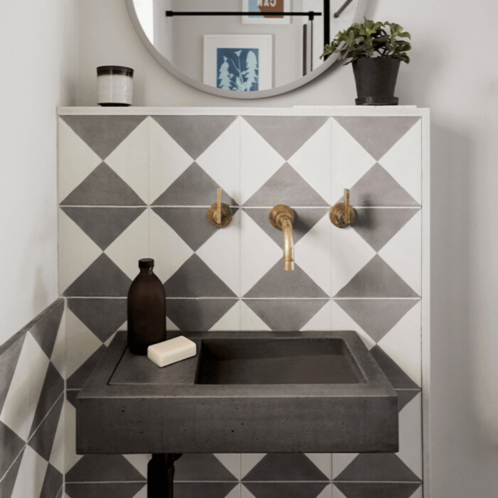 Grey Churriana Tile Tiles - Handmade