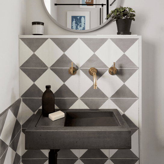 Grey Churriana Tile Tiles - Handmade