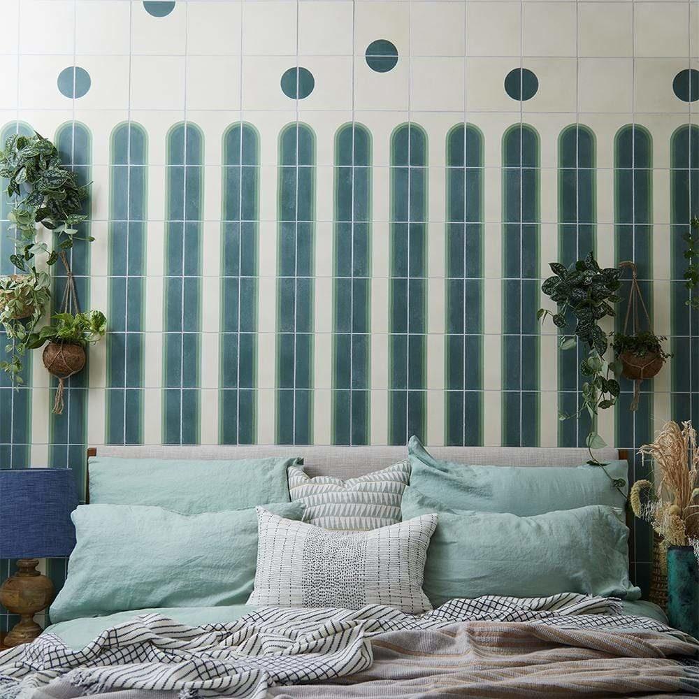 Livingetc Arch Fennel Tile Tiles - Handmade