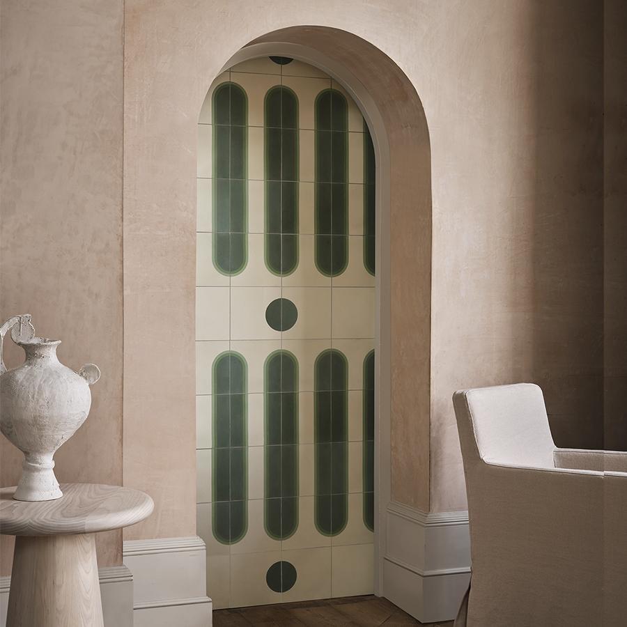 Livingetc Arch Fennel Tile Tiles - Handmade