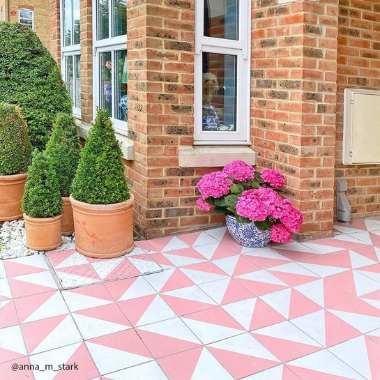 Pink Alalpardo Tile Tiles - Handmade