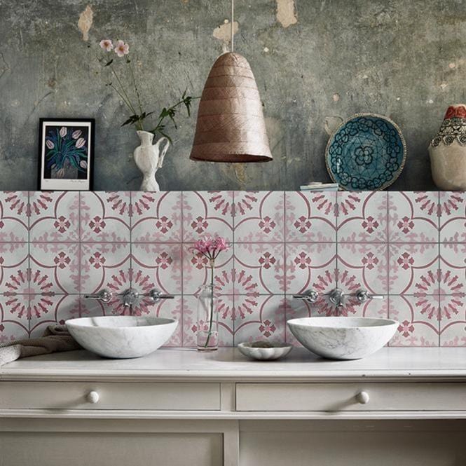 Bolonia Pink Tile (FE Exclusive) Tiles - Handmade